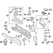 Mini Console Trim Panel - Genuine Mini 51169332829