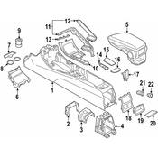 BMW Console Mat - Genuine BMW 51169471511