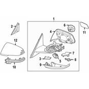 BMW Door Mirror Cover - Genuine BMW 51169879147