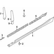 BMW Door Sill Cover Primed Left - Genuine BMW 51177233365