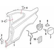 BMW Fuel Filler Housing - Genuine BMW 51177270745