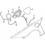 BMW Cover Pot Loading Flap - Genuine BMW 51177316840