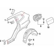 BMW Fuel Filler Housing - Genuine BMW 51177405751