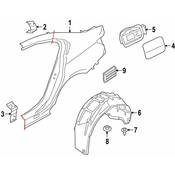 BMW Fuel Filler Housing - Genuine BMW 51177433404