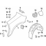 BMW Fuel Filler Housing - Genuine BMW 51177433413
