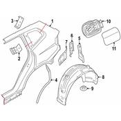 BMW Fuel Filler Housing - Genuine BMW 51177440023