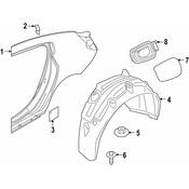 BMW Fuel Filler Housing - Genuine BMW 51177454290