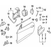 BMW Interior Door Handle Left Outer (Z4) - Genuine BMW 51217197323