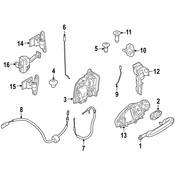 BMW Door Check Strap - Genuine BMW 51217440723