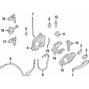 BMW Door Lock Operating Rod - Genuine BMW 51217955181