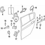 BMW Door Check Strap - Genuine BMW 51227446730