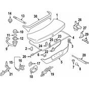BMW Deck Lid Release Cable - Genuine BMW 51247056412
