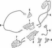 BMW Trunk Lock Actuator Motor Lower (550i GT 535i GT 535i GT xDrive 550i GT xDrive) - Genuine BMW 51247211168