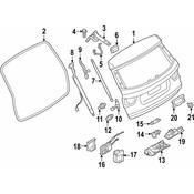 BMW Retaining Mount Rear Right - Genuine BMW 51247262180