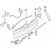 BMW Trunk Lid Lock Bottom Right - Genuine BMW 51247351058