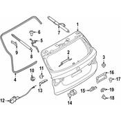 BMW Liftgate Lift Support - Genuine BMW 51247397319