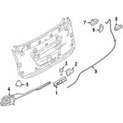 BMW Trunk Lock Actuator Motor - Genuine BMW 51247411760