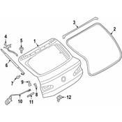 BMW Liftgate Lock Actuator - Genuine BMW 51247431076
