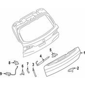 BMW Tailgate Striker Plate - Genuine BMW 51247498870