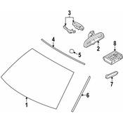 BMW Primed Drip Moulding Right - Genuine BMW 51313420830