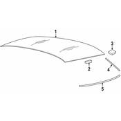 BMW Spacer Strip Rear Window - Genuine BMW 51317144482