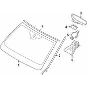 BMW Windshield Molding - Genuine BMW 51317350589