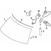 Mini Windshield Molding - Genuine Mini 51317380731