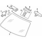 BMW Windshield Molding - Genuine BMW 51317388713