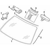 BMW Windshield Molding - Genuine BMW 51317412654