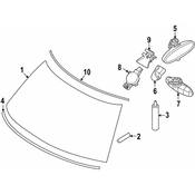 Mini Windshield Post Trim - Genuine Mini 51317422806