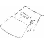 BMW Windshield Molding - Genuine BMW 51317440174