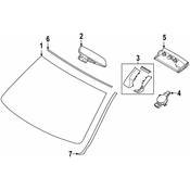 BMW Windshield Molding - Genuine BMW 51317475969