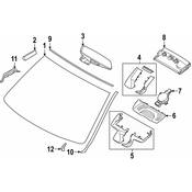 BMW Windshield Molding - Genuine BMW 51317933086