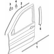 BMW Roof Drip Molding - Genuine BMW 51328257683