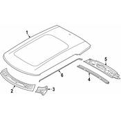 Mini Roof Panel Weatherstrip - Genuine Mini 51337390179