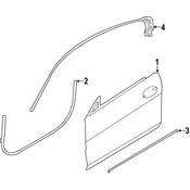 BMW Door Shell Seal - Genuine BMW 51337435433