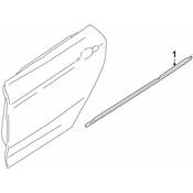 BMW Door Belt Molding - Genuine BMW 51357325318