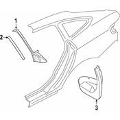 BMW Side Body Panel Molding - Genuine BMW 51357453308
