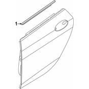 BMW Door Belt Molding - Genuine BMW 51357483139