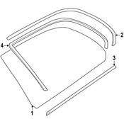 BMW Quarter Panel Reveal Molding - Genuine BMW 51368189296