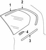 BMW Finisher Side Window Rear Left (Titan) - Genuine BMW 51368245865