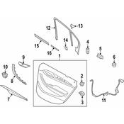 BMW Door Window Switch Bezel - Genuine BMW 51412992941