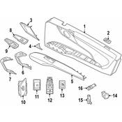 BMW Door Trim Molding - Genuine BMW 51417348024