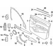 BMW Seat Switch Panel Bezel - Genuine BMW 51417467618