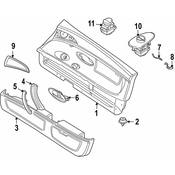 BMW Door Interior Trim Panel - Genuine BMW 51418268127