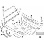 BMW Door Glass Sunshade - Genuine BMW 51427412855