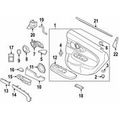 Mini Door Trim Molding - Genuine Mini 51427461466