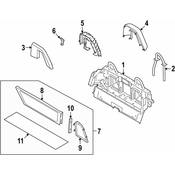 BMW Cover Rollover Protection Rear Left - Genuine BMW 51437270485