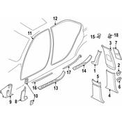 BMW Kick Panel Trim - Genuine BMW 51438174810
