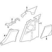 BMW Side Trim Panel Top Left - Genuine BMW 51439167071
